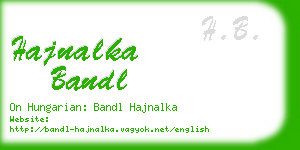 hajnalka bandl business card